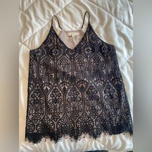 Ann Taylor Loft black lace Cami. Size small.